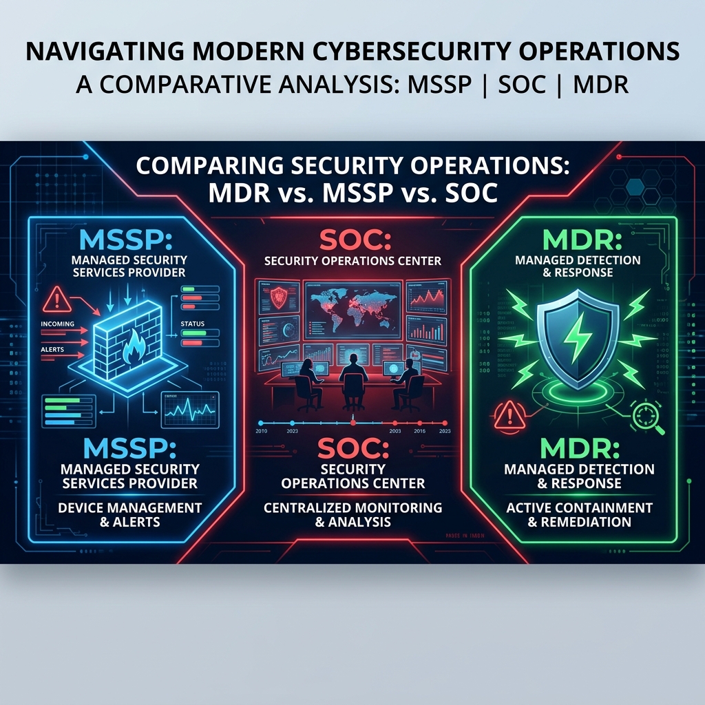 MDR vs MSSP vs SOC: Which Does Your Business Need?